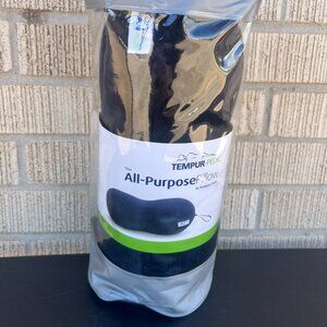 Tempur-Pedic All-Purpose Pillow, Firm Support Memory Foam Peanut Travel Size.